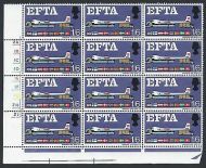 1967 EFTA 1 6 (Ord) Cylinder Block With Listed Flaw + Variety - MNH