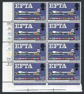 Sg 716pj EFTA 1 6 (Phos) Cyl Block With Listed Flaw + Variety UNMOUNTED MINT