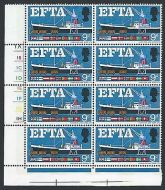 1967 EFTA 9d (Phos) Cylinder Block - MNH