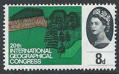 1964 Geographical Congress 8d (Ord) - Defective Line Variety - MNH