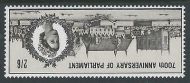 Sg 664a 1965 Simon De Montforts Parliament 2 6 - Watermark Inverted - MNH