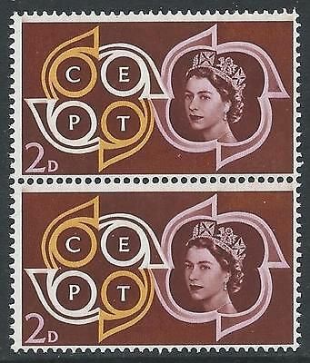 1961 CEPT Conference 2d - Listed Flaw - White Ear - MNH