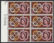 1961 CEPT Conference 2d - Listed Flaw - White Ear - Positional Block - MNH