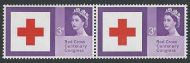 1963 Red Cross 3d (Ord) - Listed Flaw - Repaired Cross - MNH