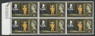 Sg 647a W42a 1964 Shakespeare 6d (Ord) - Listed Flaw - Broken H - MNH