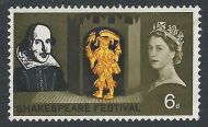1964 Shakespeare 6d (Ord) - Listed Flaw - Missing Floorboards - MNH