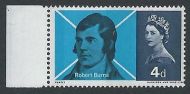 1966 Burns 4d (Phos) Listed Variety - Narrow Band Left - MNH