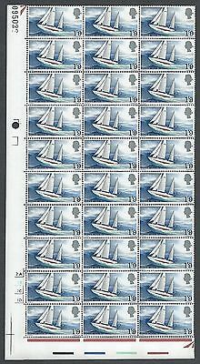 1967 Chichester Cylinder Quarter Sheet With Varieties - MNH