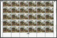 1968 Paintings 1 9 Dot Cylinder Half Sheet - MNH
