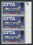 1967 EFTA 1 6 (Phos) - Listed Flaw - Broken Strut R13 6 - MNH