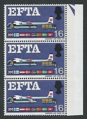 1967 EFTA 1 6 (Phos) - Listed Flaw - Broken Strut R13 6 - MNH