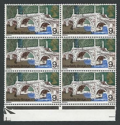 1968 Bridges 9d Listed Flaw - Restall Redrawn R18 4 - MNH