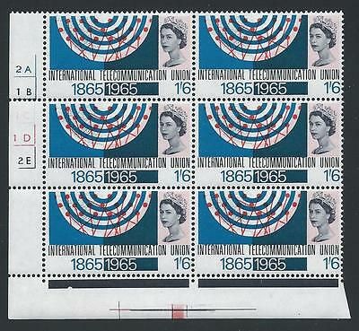 1965 ITU 1 6 Ord Cylinder Block - MNH