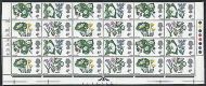 1967 Flowers 4d (Phos) Cylinder 3A..2C - Bottom 4 Rows - MNH
