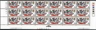 1968 Christmas 4d Cylinder 1A...1F Bottom 3 Rows - MNH