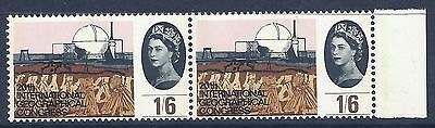 1964 sg654pa Geographical 1 6 (Phos) - Listed Variety - Narrow Band Right - MNH