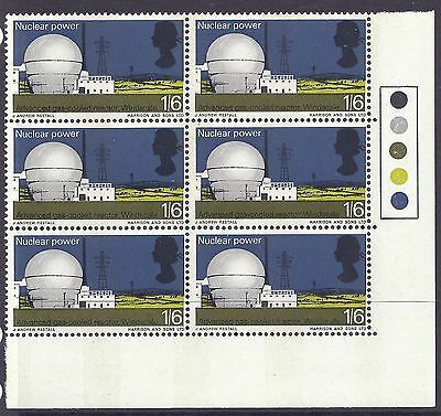 1966 sg704pa British Technology 1 6 (Phos) - Variety narrow right band - MNH