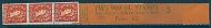 ½d Crown on Cream paper watermark Vertical Delivery Coil leader W 5 MNH