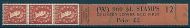 ½d Edward Crown watermark Vertical Delivery Coil leader W 12 MNH