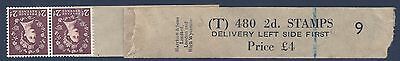 2d Edward Crown watermark sideways Delivery Coil leader T 9 MNH