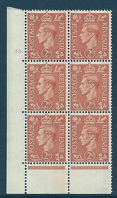 2d Orange Cylinder Control 53 Dot perf 6B (E P) UNMOUNTED MINT MNH
