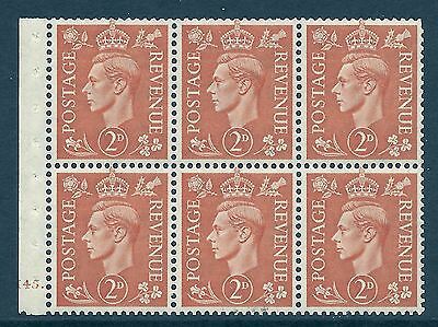 QB30 2d Pale Orange Booklet pane perf Le Cyl H45 Dot UNMOUNTED MNT MNH