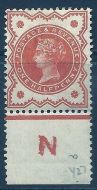 ½d Vermilion Jubilee control N perf single - MOUNTED MINT