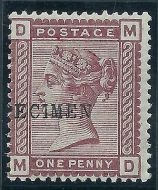 Sg 166 1d Venetian SPECIMEN overprint 1880-1881 Issue UNMOUNTED MINT MNH