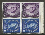SB48 Wilding booklet pane Blue phos S W Right perf type AP UNMOUNTED MNT MNH