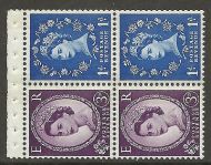 SB51 Wilding booklet pane Violet Phos S W Left perf type AP UNMOUNTED MNT MNH