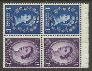 SB52 Wilding booklet pane Violet Phos S W Right perf type AP UNMOUNTED MNT MNH