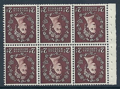 SB77a Wilding booklet pane Edward perf type I UNMOUNTED MNT MNH