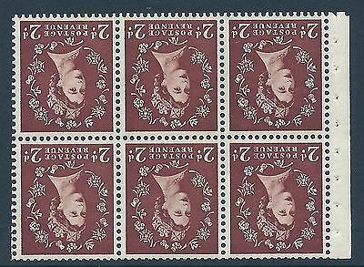SB78a Wilding booklet pane Edward perf type Ie bottom UNMOUNTED MNT