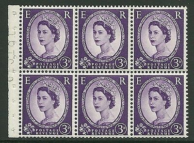 SB90 Wilding booklet pane Edward Crown perf type I UNMOUNTED MNT MNH