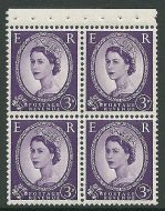 SB91 Wilding booklet pane Edward Crown perf type AP UNMOUNTED MNT MNH