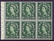 SB70 Wilding booklet pane Graphite perf type I UNMOUNTED MNT MNH