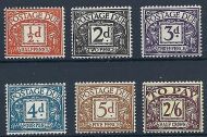 Sg D40 - D45 1954 Tudor Crown Full set of Postage Dues UNMOUNTED MINT/MNH