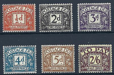 Sg D40 - D45 1954 Tudor Crown Full set of Postage Dues UNMOUNTED MINT MNH