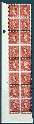 S4 with variety ½d Wilding Multi Crowns on Cream -  UNMOUNTED MINT  MNH