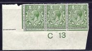 N14(11) ½d Bright Yellow Green Control C 13 imperf UNMOUNTED MINT MNH