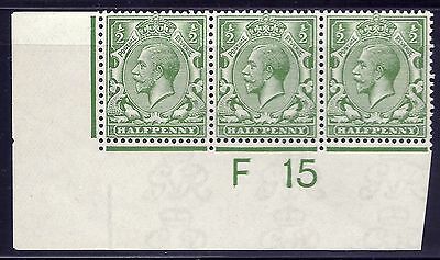 N14(8) ½d Yellow Green Control F 15 imperf UNMOUNTED MINT MNH