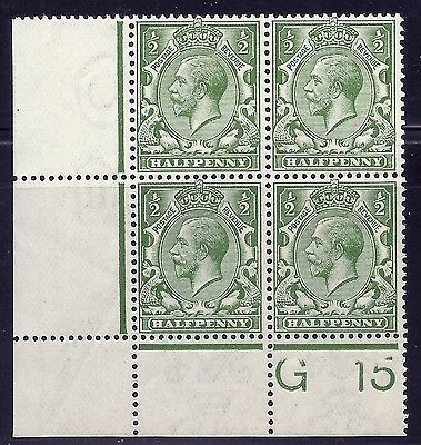 N14(8) ½d Yellow Green Control G 15 perf type 2A UNMOUNTED MINT MNH