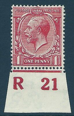 N16(1) 1d Bright Scarlet Royal Cypher Control R 21 imperf UNMOUNTED MINT MNH