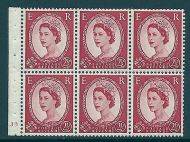 SB80 Wilding booklet pane Tudor Crown perf type I cyl J3 No Dot UNMOUNTED MNT