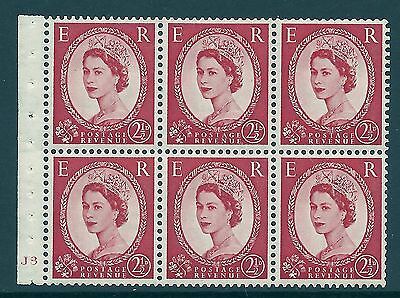 SB80 Wilding booklet pane Tudor Crown perf type I cyl J3 No Dot UNMOUNTED MNT