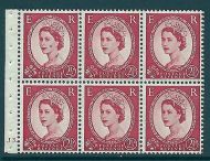 SB80 Wilding booklet pane Tudor Crown perf type Ie cyl J3 Dot UNMOUNTED MNT
