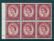 SB81 Wilding booklet pane Edward Crown perf type I cyl J5 No Dot UNMOUNTED MNT