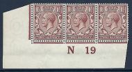 N18(10) 1½d Yellow Brown Royal Cypher control N 19 imperf UNMOUNTED MINT MNH