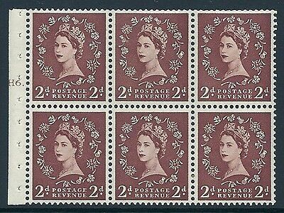 SB78 2d Wilding Edward Crown Cylinder H6T Dot - Very Lightly MOUNTED MINT