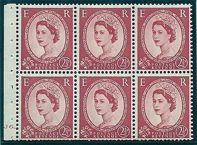 SB81 Wilding booklet pane Edward Crown perf type I cyl J6 Dot UNMOUNTED MNT